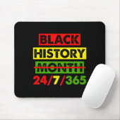 Schwarze Geschichte 24 7 365 Afrika Karte Bhm Stol Mousepad (Mit Mouse)