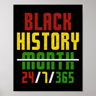 Schwarze Geschichte 365 12. Afrikanische Amerikane Poster