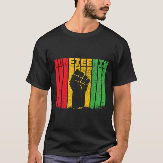 Schwarze Geschichte Afro American African Freedom T-Shirt (Vorderseite)