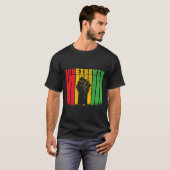 Schwarze Geschichte Afro American African Freedom T-Shirt (Vorne ganz)
