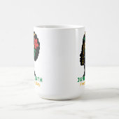 Schwarze Geschichte Afro-Frau Juneteenth-Ästhetik Kaffeetasse (Mittel)