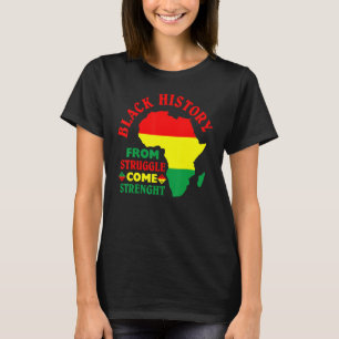Schwarze Geschichte aus dem Kampf kommt Kraft BLM T-Shirt