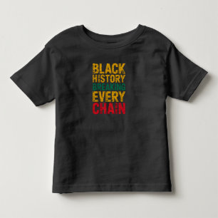 Schwarze Geschichte bricht jede Kettenermächtigung Kleinkind T-shirt