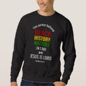 SCHWARZE GESCHICHTE CHRISTLICH SWEATSHIRT (Vorderseite)