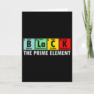 Schwarze Geschichte Das Prime Element Periodensyst Karte