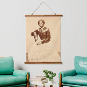 Schwarze Geschichte: Die junge Harriet Tubman, Bür Wandteppich Mit Holzrahmen