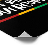 Schwarze Geschichte, die wir überwinden werden Jun Poster (Ecke)