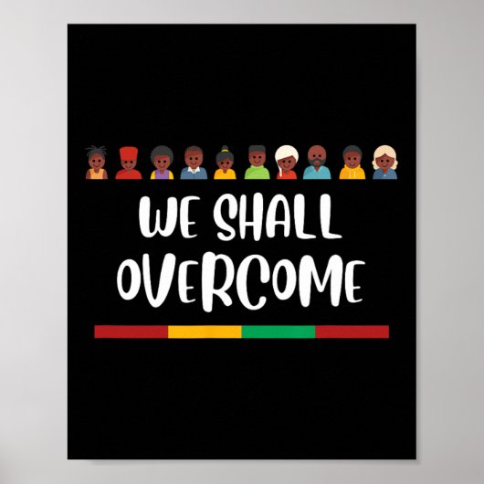 Schwarze Geschichte, die wir überwinden werden Jun Poster (Vorne)