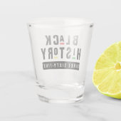 Schwarze Geschichte Drei Sechzig Fünf Retro 90er B Schnapsglas (Rückseite)