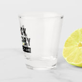 Schwarze Geschichte Drei Sechzig Fünf Retro 90er B Schnapsglas (Rechts)