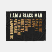 Schwarze Geschichte ehrt in der Vergangenheit Insp Fleecedecke (Vorderseite (Horizontal))