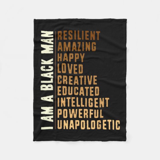 Schwarze Geschichte ehrt in der Vergangenheit Insp Fleecedecke (Vorderseite)