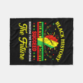 Schwarze Geschichte ehrt in der Vergangenheit Insp Fleecedecke (Vorderseite (Horizontal))