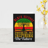 Schwarze Geschichte ehrt in der Vergangenheit Insp Karte (Gelbe Blume)