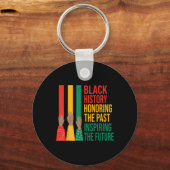 Schwarze Geschichte ehrt in der Vergangenheit Insp Schlüsselanhänger (Vorderseite)