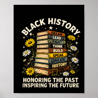 Schwarze Geschichte Ehrung der Vergangenheit Inspi Poster