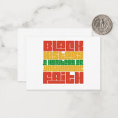 Schwarze Geschichte: Ein Erbe des unerschütterlich Mitteilungskarte (Vorderseite/Rückseite Beispiel)