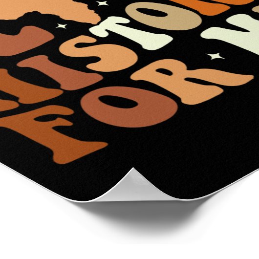 Schwarze Geschichte für mich Schwarze Geschichte M Poster (Ecke)