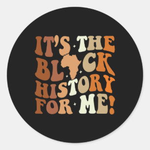 Schwarze Geschichte für mich Schwarze Geschichte M Runder Aufkleber