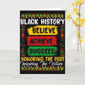 Schwarze Geschichte Glauben Erreichen Ehrung Verga Karte (Gelbe Blume)