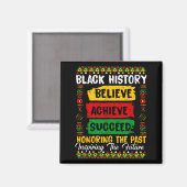 Schwarze Geschichte Glauben Erreichen Ehrung Verga Magnet (Vorderseite/Rückseite)