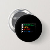Schwarze Geschichte Hbcu Historisch Schwarze Hochs Button (Vorne & Hinten)