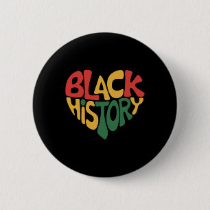 Schwarze Geschichte Herz Schwarzer Geschichtsmonat Button