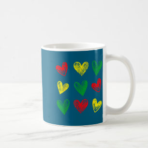 Schwarze Geschichte Herzen afroamerikanische Mädch Kaffeetasse