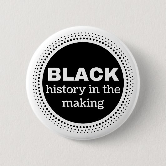 Schwarze Geschichte im machenknopf Button (Vorderseite)