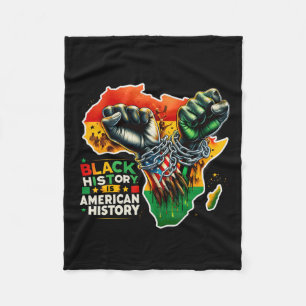 Schwarze Geschichte ist amerikanisch Fleecedecke
