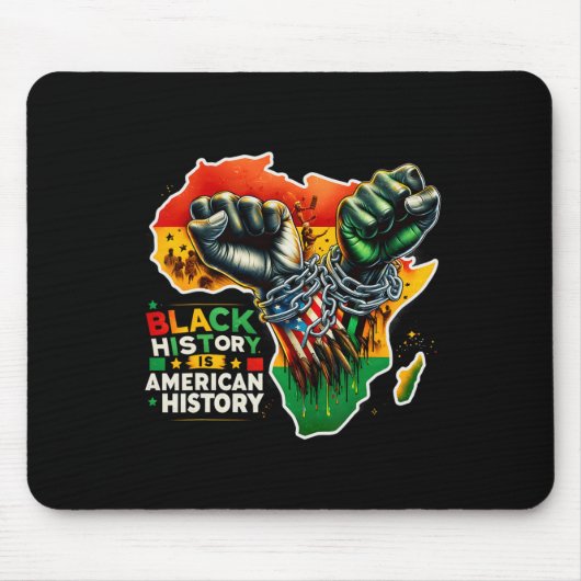 Schwarze Geschichte ist amerikanisch Mousepad (Vorne)