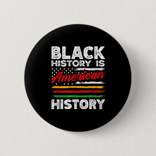 Schwarze Geschichte ist Amerikanische Flagge USA A Button