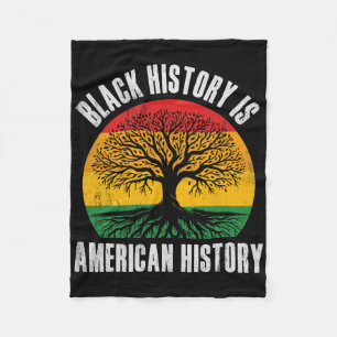 Schwarze Geschichte ist amerikanische Geschichte B Fleecedecke