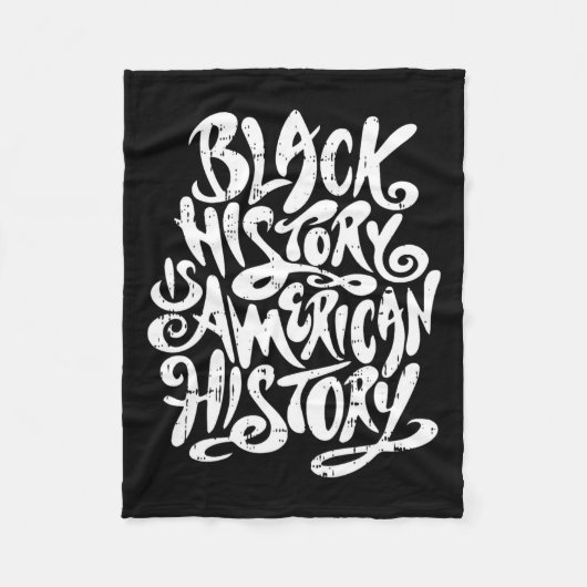 Schwarze Geschichte ist die amerikanische Geschich Fleecedecke (Vorderseite)