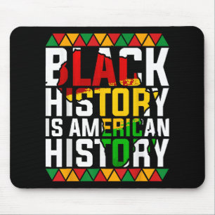 Schwarze Geschichte ist die Geschichte der USA pat Mousepad