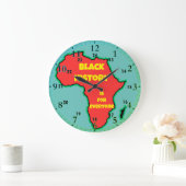 Schwarze Geschichte ist für alle Große Wanduhr (Zuhause)