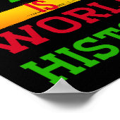 Schwarze Geschichte ist Weltgeschichte (2) Poster (Ecke)