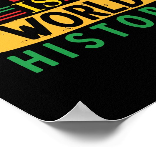 Schwarze Geschichte ist Weltgeschichte (3) Poster (Ecke)