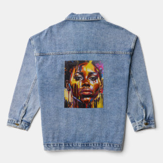 schwarze Geschichte Jeansjacke