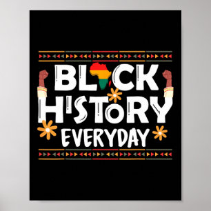 Schwarze Geschichte jeden Tag, Afroamerikanische s Poster