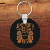 Schwarze Geschichte Juneteenth Frei seit 1865 Schlüsselanhänger (Vorderseite)
