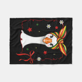 Schwarze Geschichte Juneteenth Gans Coquette Schle Fleecedecke (Vorderseite (Horizontal))