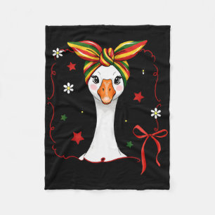 Schwarze Geschichte Juneteenth Gans Coquette Schle Fleecedecke