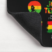 Schwarze Geschichte Juneteenth Gott sagt, ich bin Mousepad (Ecke)