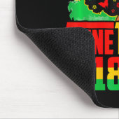 Schwarze Geschichte Juneteenth Ist Mein Unabhängig Mousepad (Ecke)