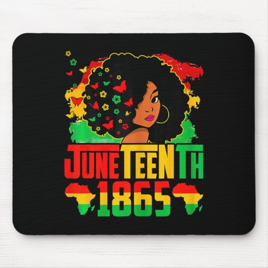 Schwarze Geschichte Juneteenth Ist Mein Unabhängig Mousepad (Vorne)