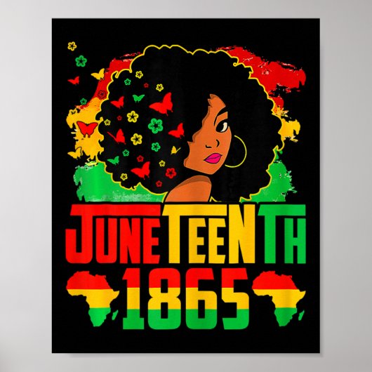 Schwarze Geschichte Juneteenth Ist Mein Unabhängig Poster (Vorne)