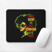 Schwarze Geschichte Juneth ich bin nicht Frag für Mousepad (Mit Mouse)