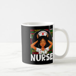 Schwarze Geschichte Krankenschwester Afro Melanin Kaffeetasse