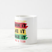 Schwarze Geschichte Lernen Sie es live machen 365  Kaffeetasse (Mittel)